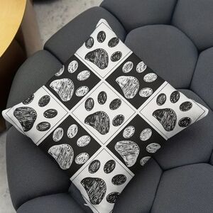 Pillows! Paw Prints. About 18x18 Hypoallergenic.